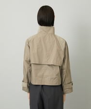 F6JAD11390 MICHEL KLEIN(小さいサイズ)(メゾン ドゥ サンク) [小さいサイズ]スタンドカラーショートブルゾン ベージュ