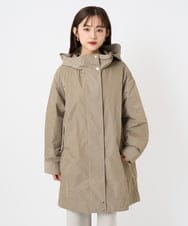 F6JAD12490 MICHEL KLEIN(小さいサイズ)(メゾン ドゥ サンク) [小さいサイズ]キルトライナー付きフードコート ベージュ