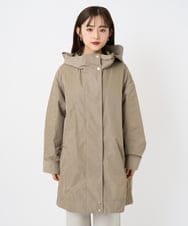 F6JAD12490 MICHEL KLEIN(小さいサイズ)(メゾン ドゥ サンク) [小さいサイズ]キルトライナー付きフードコート ベージュ