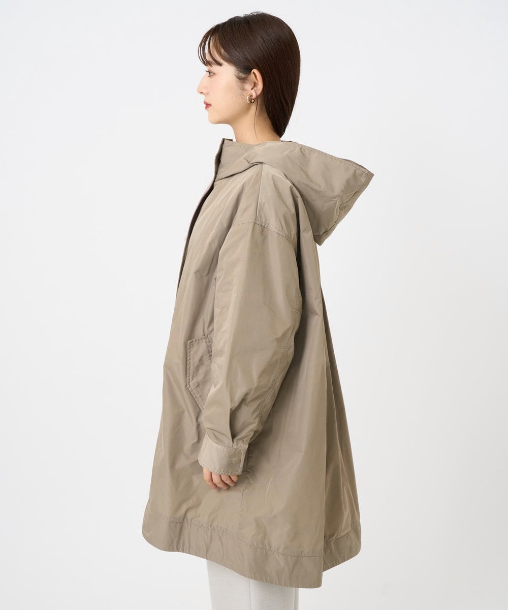 F6JAD12490 MICHEL KLEIN(小さいサイズ)(メゾン ドゥ サンク) [小さいサイズ]キルトライナー付きフードコート ベージュ