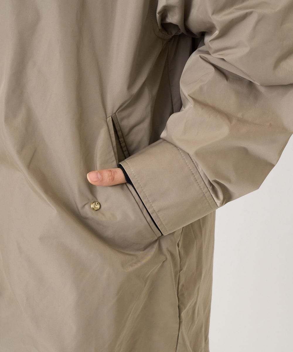 F6JAD12490 MICHEL KLEIN(小さいサイズ)(メゾン ドゥ サンク) [小さいサイズ]キルトライナー付きフードコート ベージュ