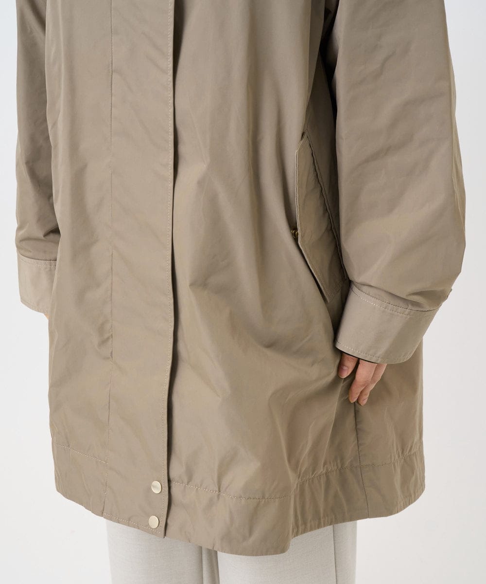 F6JAD12490 MICHEL KLEIN(小さいサイズ)(メゾン ドゥ サンク) [小さいサイズ]キルトライナー付きフードコート ベージュ