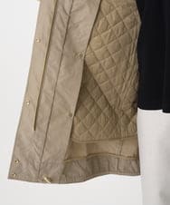 F6JAD12490 MICHEL KLEIN(小さいサイズ)(メゾン ドゥ サンク) [小さいサイズ]キルトライナー付きフードコート ベージュ