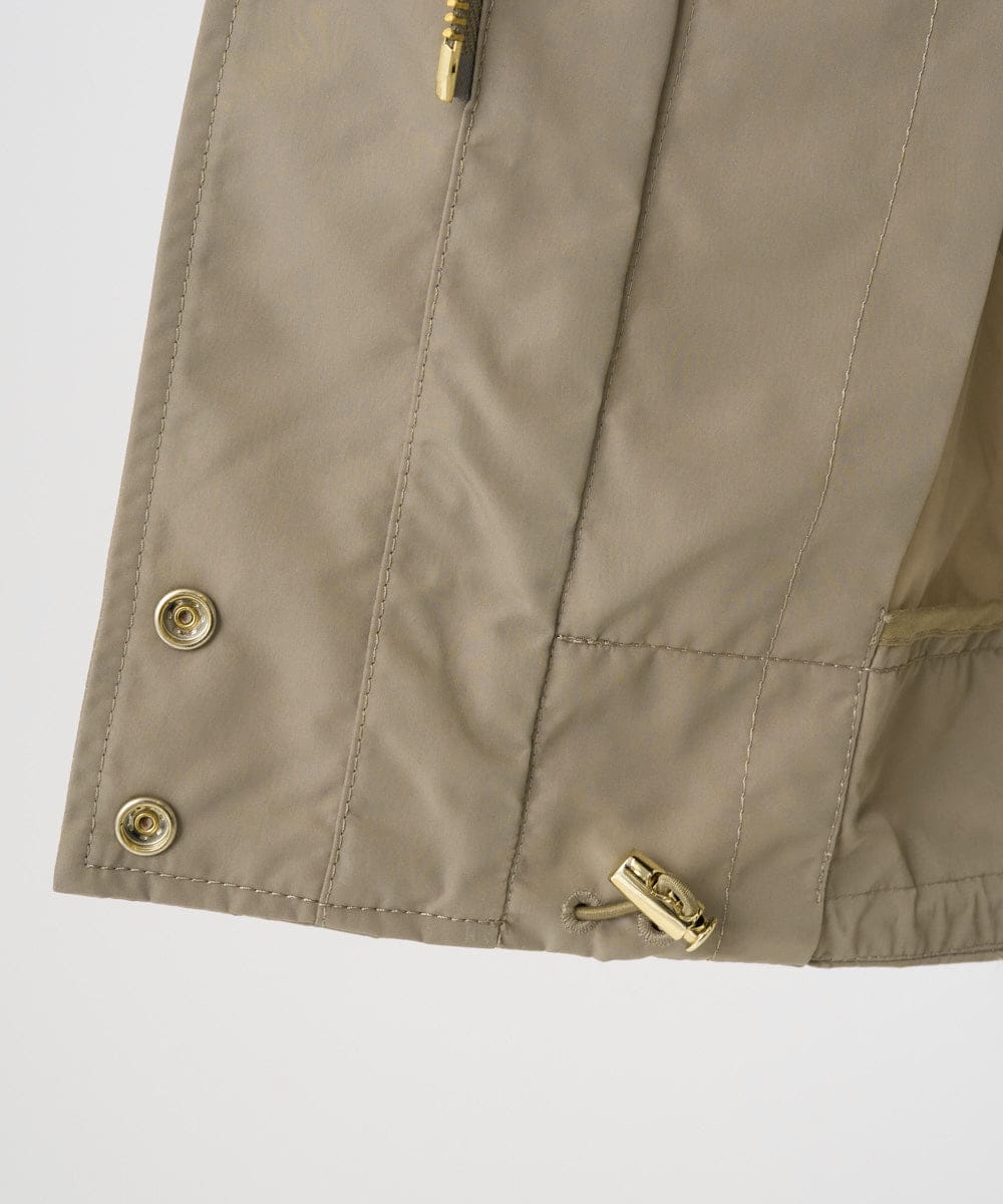 F6JAD12490 MICHEL KLEIN(小さいサイズ)(メゾン ドゥ サンク) [小さいサイズ]キルトライナー付きフードコート ベージュ