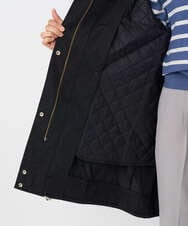 F6JAD12490 MICHEL KLEIN(小さいサイズ)(メゾン ドゥ サンク) [小さいサイズ]キルトライナー付きフードコート ベージュ