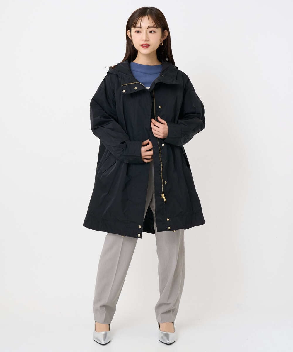 F6JAD12490 MICHEL KLEIN(小さいサイズ)(メゾン ドゥ サンク) [小さいサイズ]キルトライナー付きフードコート ベージュ