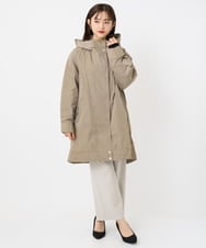 F6JAD12490 MICHEL KLEIN(小さいサイズ)(メゾン ドゥ サンク) [小さいサイズ]キルトライナー付きフードコート ベージュ