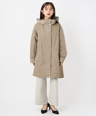 F6JAD12490 MICHEL KLEIN(小さいサイズ)(メゾン ドゥ サンク) [小さいサイズ]キルトライナー付きフードコート ベージュ