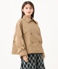 F6JAG04390 MICHEL KLEIN(小さいサイズ)(メゾン ドゥ サンク) 【小さいサイズ】[定番]ダブルショートブルゾン ベージュ