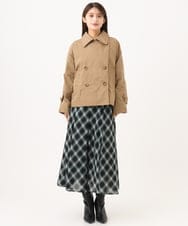F6JAG04390 MICHEL KLEIN(小さいサイズ)(メゾン ドゥ サンク) 【小さいサイズ】[定番]ダブルショートブルゾン ベージュ