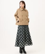 F6JAG04390 MICHEL KLEIN(小さいサイズ)(メゾン ドゥ サンク) 【小さいサイズ】[定番]ダブルショートブルゾン ベージュ
