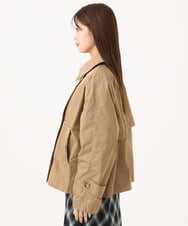 F6JAG04390 MICHEL KLEIN(小さいサイズ)(メゾン ドゥ サンク) 【小さいサイズ】[定番]ダブルショートブルゾン ブラック