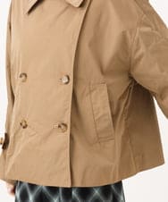 F6JAG04390 MICHEL KLEIN(小さいサイズ)(メゾン ドゥ サンク) 【小さいサイズ】[定番]ダブルショートブルゾン ブラック