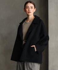 F6JAG45580 MICHEL KLEIN(小さいサイズ)(メゾン ドゥ サンク) 【小さいサイズ】リバーPコート ブラック