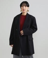 F6JAV30430 MICHEL KLEIN(小さいサイズ)(メゾン ドゥ サンク) [小さいサイズ]ジャージーメルトンダブルブレストジャコット オフホワイト(81)