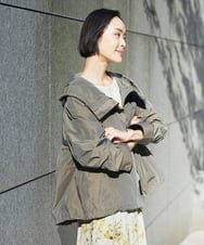 F6JDD05430 MICHEL KLEIN(小さいサイズ)(メゾン ドゥ サンク) [小さいサイズ]ライトマウンテンパーカー カーキ