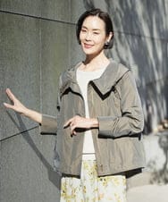 F6JDD05430 MICHEL KLEIN(小さいサイズ)(メゾン ドゥ サンク) [小さいサイズ]ライトマウンテンパーカー カーキ