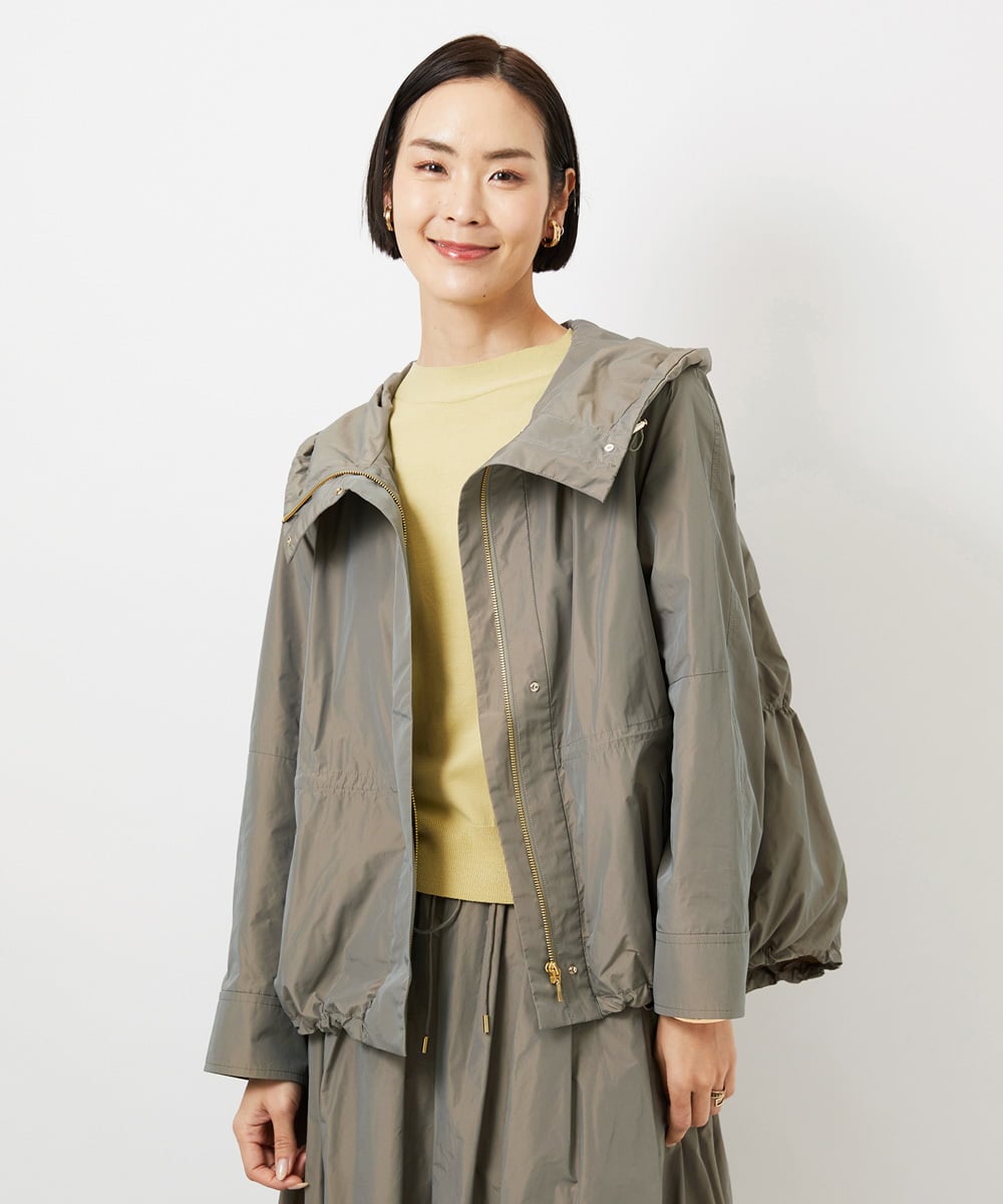 F6JDD05430 MICHEL KLEIN(小さいサイズ)(メゾン ドゥ サンク) [小さいサイズ]ライトマウンテンパーカー カーキ