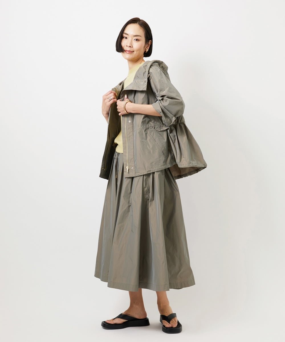 F6JDD05430 MICHEL KLEIN(小さいサイズ)(メゾン ドゥ サンク) [小さいサイズ]ライトマウンテンパーカー カーキ