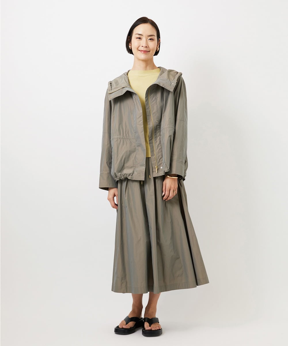 F6JDD05430 MICHEL KLEIN(小さいサイズ)(メゾン ドゥ サンク) [小さいサイズ]ライトマウンテンパーカー カーキ