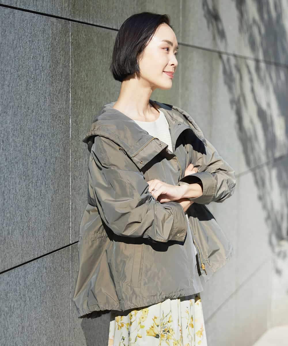 F6JDD05430 MICHEL KLEIN(小さいサイズ)(メゾン ドゥ サンク) [小さいサイズ]ライトマウンテンパーカー カーキ