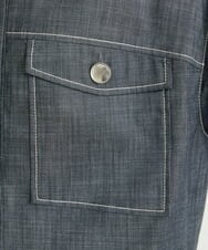 F6JFS20330 MICHEL KLEIN(小さいサイズ)(メゾン ドゥ サンク) [小さいサイズ]デニムライクブルゾン/季節の変わり目に ネイビー(57)