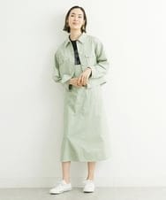 F6JFS20330 MICHEL KLEIN(小さいサイズ)(メゾン ドゥ サンク) [小さいサイズ]デニムライクブルゾン/季節の変わり目に ネイビー(57)