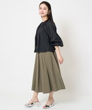 F6JGA08330 MICHEL KLEIN(小さいサイズ)(メゾン ドゥ サンク) [小さいサイズ]シアーノーカラーブルゾン ライトグレー