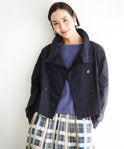 F6JGD09390 MICHEL KLEIN(小さいサイズ) [小さいサイズ]スタンドカラーショートブルゾン