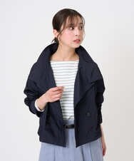 F6JGD09390 MICHEL KLEIN(小さいサイズ)(メゾン ドゥ サンク) [小さいサイズ]スタンドカラーショートブルゾン ネイビー