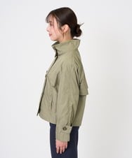 F6JGD09390 MICHEL KLEIN(小さいサイズ)(メゾン ドゥ サンク) [小さいサイズ]スタンドカラーショートブルゾン ベージュ