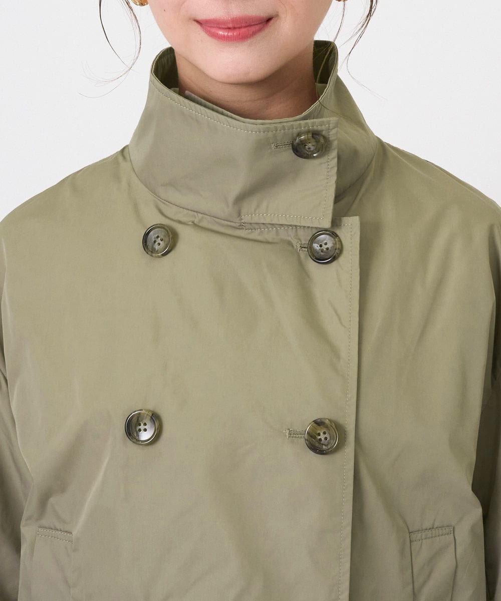 F6JGD09390 MICHEL KLEIN(小さいサイズ)(メゾン ドゥ サンク) [小さいサイズ]スタンドカラーショートブルゾン ベージュ