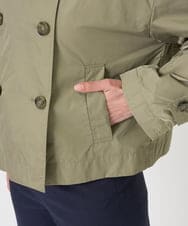 F6JGD09390 MICHEL KLEIN(小さいサイズ)(メゾン ドゥ サンク) [小さいサイズ]スタンドカラーショートブルゾン ベージュ