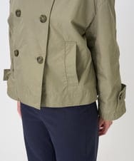 F6JGD09390 MICHEL KLEIN(小さいサイズ)(メゾン ドゥ サンク) [小さいサイズ]スタンドカラーショートブルゾン ベージュ