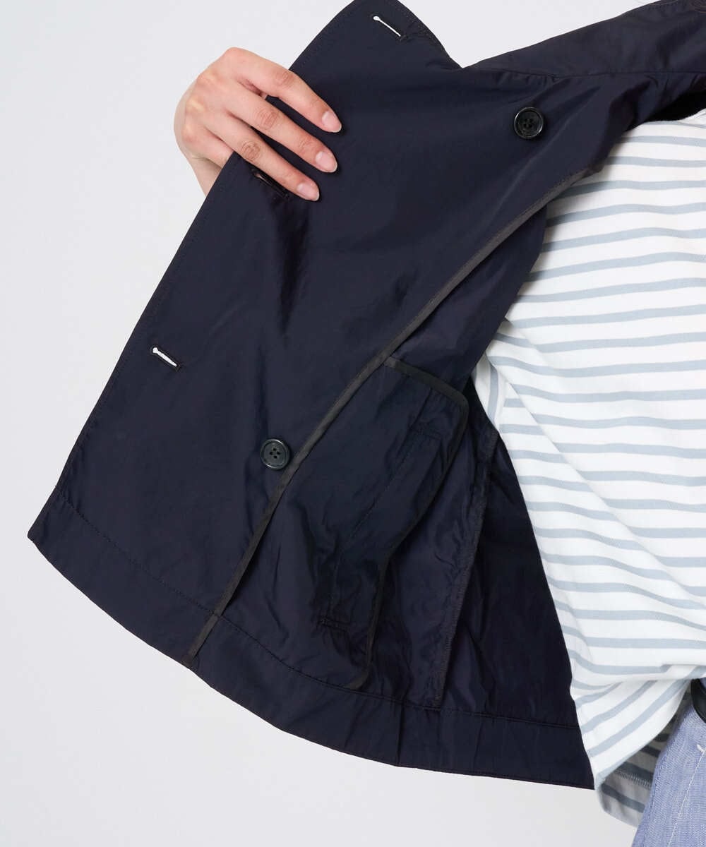 F6JGD09390 MICHEL KLEIN(小さいサイズ)(メゾン ドゥ サンク) [小さいサイズ]スタンドカラーショートブルゾン ベージュ