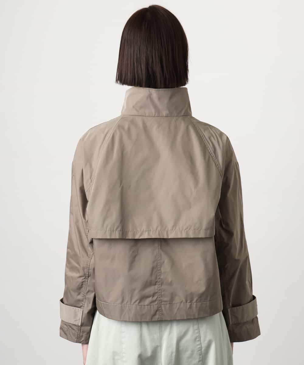 F6JGD09390 MICHEL KLEIN(小さいサイズ)(メゾン ドゥ サンク) [小さいサイズ]スタンドカラーショートブルゾン ベージュ