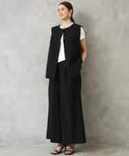 F6JGD13330 MICHEL KLEIN(小さいサイズ)(メゾン ドゥ サンク) [小さいサイズ][セットアップ対応]ノーカラージレ ブラック