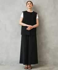 F6JGD13330 MICHEL KLEIN(小さいサイズ)(メゾン ドゥ サンク) [小さいサイズ][セットアップ対応]ノーカラージレ ブラック