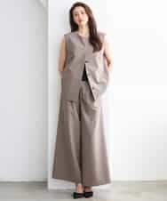 F6JGD13330 MICHEL KLEIN(小さいサイズ)(メゾン ドゥ サンク) [小さいサイズ][セットアップ対応]ノーカラージレ ブラック