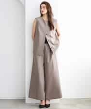 F6JGD13330 MICHEL KLEIN(小さいサイズ)(メゾン ドゥ サンク) [小さいサイズ][セットアップ対応]ノーカラージレ ブラック