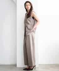 F6JGD13330 MICHEL KLEIN(小さいサイズ)(メゾン ドゥ サンク) [小さいサイズ][セットアップ対応]ノーカラージレ ブラック