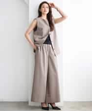 F6JGD13330 MICHEL KLEIN(小さいサイズ)(メゾン ドゥ サンク) [小さいサイズ][セットアップ対応]ノーカラージレ ブラック