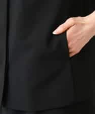 F6JGD13330 MICHEL KLEIN(小さいサイズ)(メゾン ドゥ サンク) [小さいサイズ][セットアップ対応]ノーカラージレ ブラック