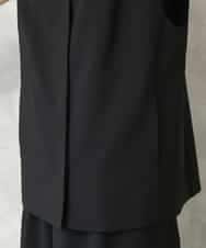 F6JGD13330 MICHEL KLEIN(小さいサイズ)(メゾン ドゥ サンク) [小さいサイズ][セットアップ対応]ノーカラージレ ブラック