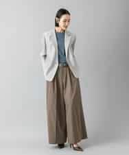 F6JGD21330 MICHEL KLEIN(小さいサイズ)(メゾン ドゥ サンク) [小さいサイズ]リラクシ―テーラードジャケット ブラウン