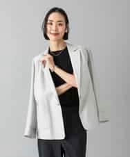 F6JGD21330 MICHEL KLEIN(小さいサイズ)(メゾン ドゥ サンク) [小さいサイズ]リラクシ―テーラードジャケット ブラウン