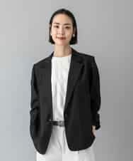 F6JGD21330 MICHEL KLEIN(小さいサイズ)(メゾン ドゥ サンク) [小さいサイズ]リラクシ―テーラードジャケット ブラウン