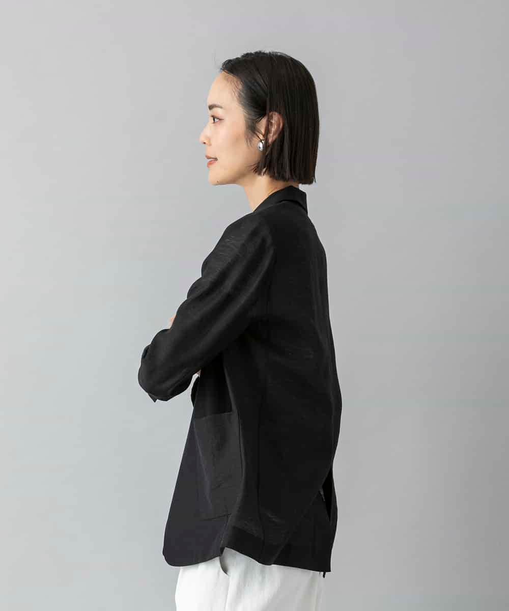 F6JGD21330 MICHEL KLEIN(小さいサイズ)(メゾン ドゥ サンク) [小さいサイズ]リラクシ―テーラードジャケット ブラウン