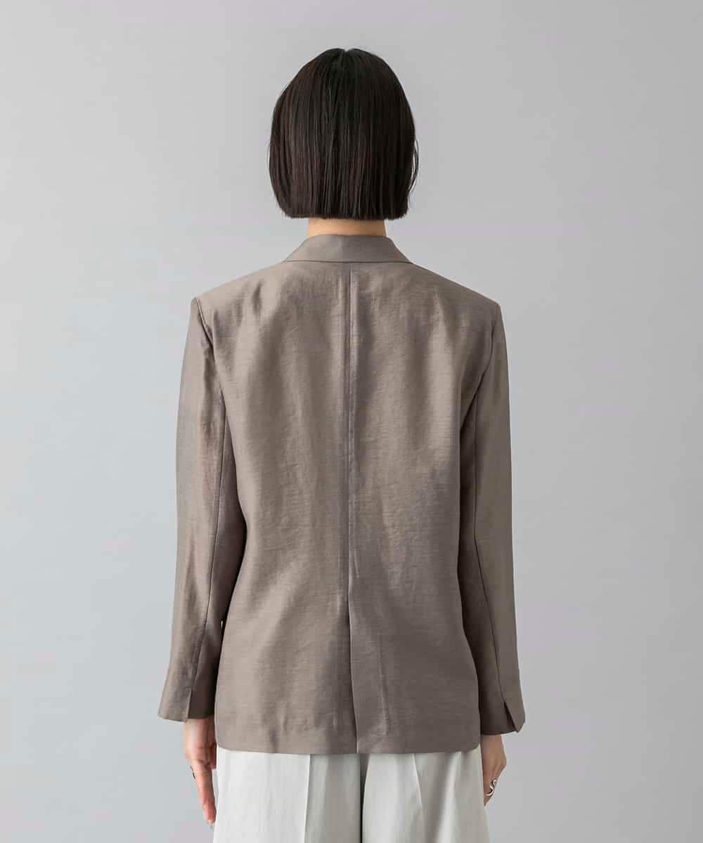 F6JGD21330 MICHEL KLEIN(小さいサイズ)(メゾン ドゥ サンク) [小さいサイズ]リラクシ―テーラードジャケット ブラウン