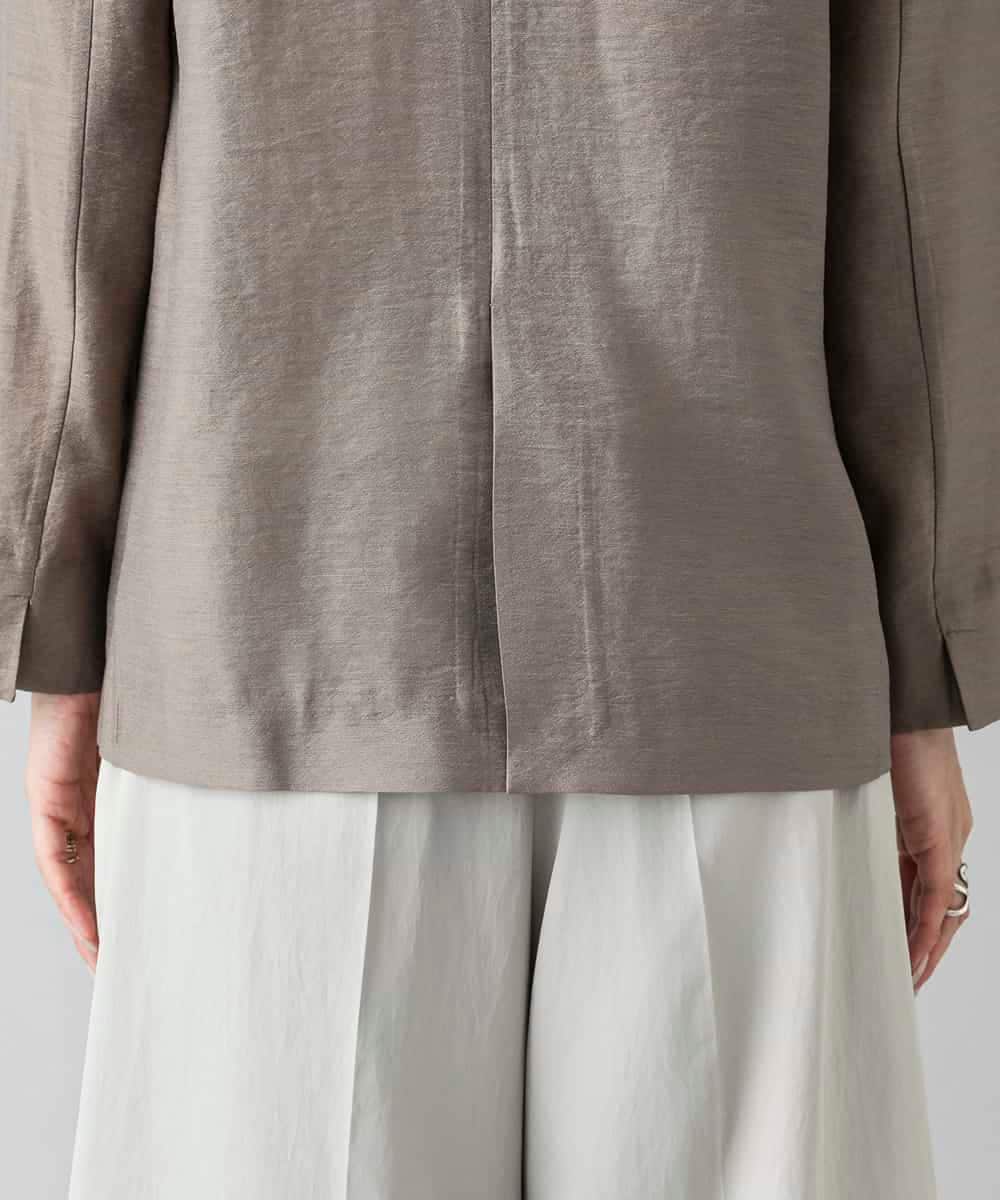 F6JGD21330 MICHEL KLEIN(小さいサイズ)(メゾン ドゥ サンク) [小さいサイズ]リラクシ―テーラードジャケット ブラウン